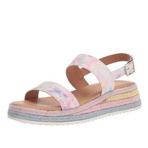 Steve Madden Girls Shoes Girls Marny Wedge Sandal, Tie Dye, 3 Little Kid